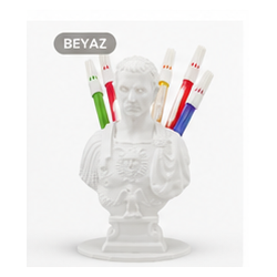 DeskLegends Roma İmparatoru Sezar Kalemlik | Dekoratif Organizer