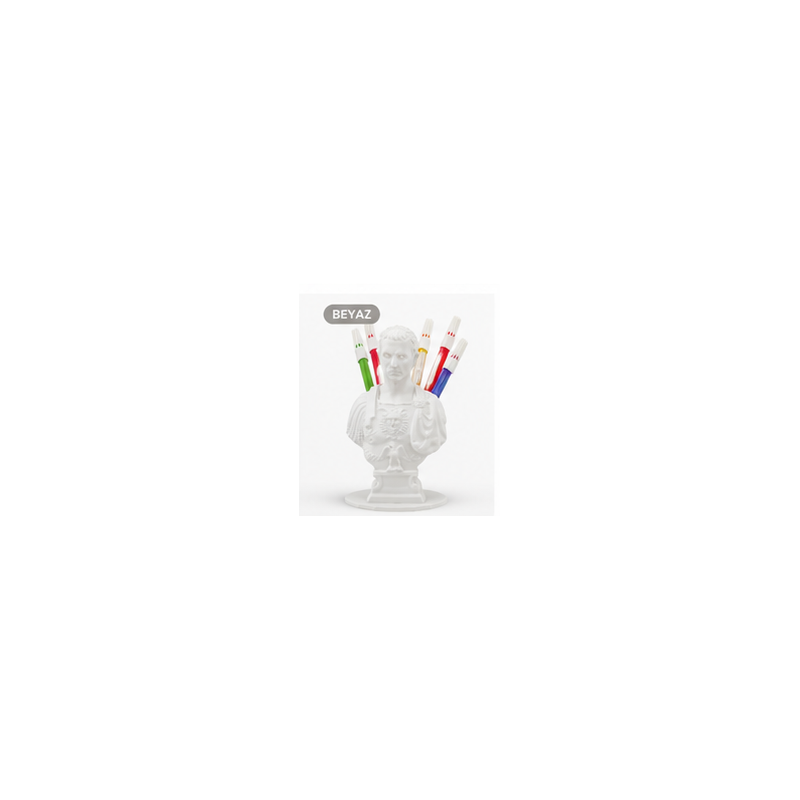 DeskLegends Roma İmparatoru Sezar Kalemlik | Dekoratif Organizer