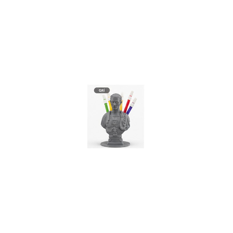 DeskLegends Roma İmparatoru Sezar Kalemlik | Dekoratif Organizer